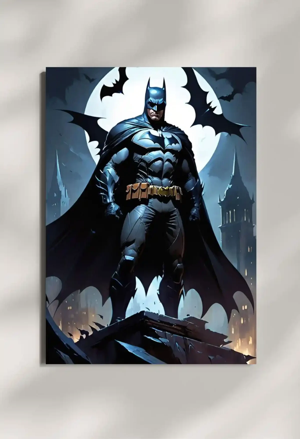 wall mounted batman poster