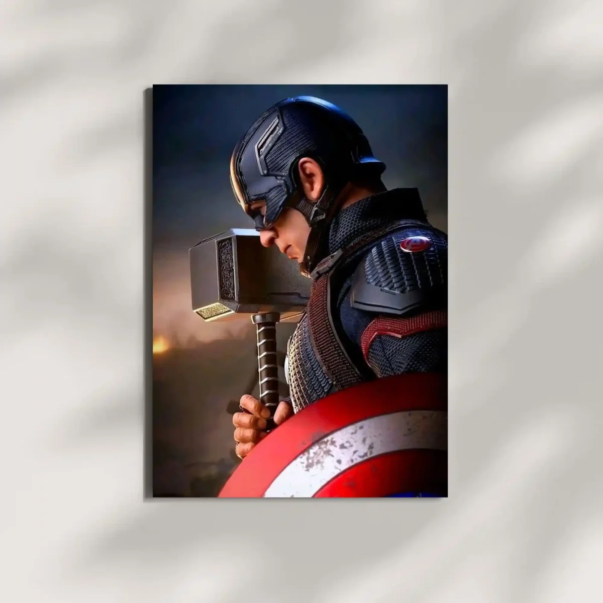 wall mounted captain america steve rogers poster