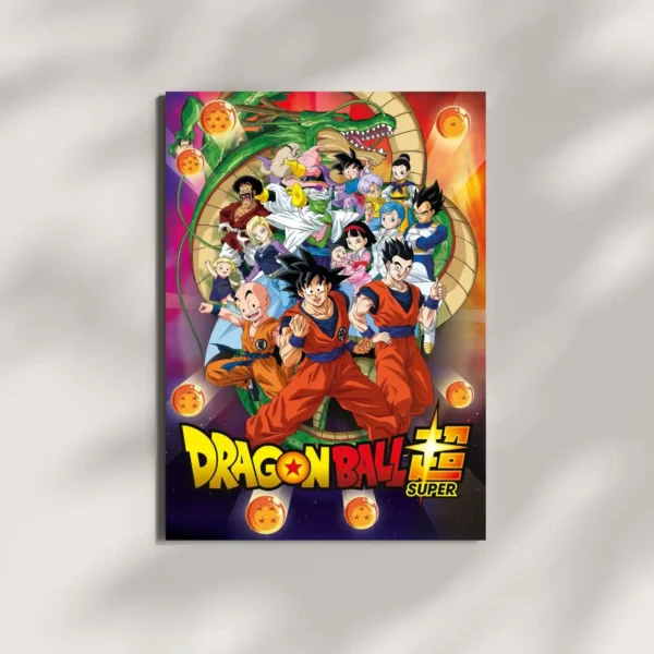 wall mounted dragon ball z poster