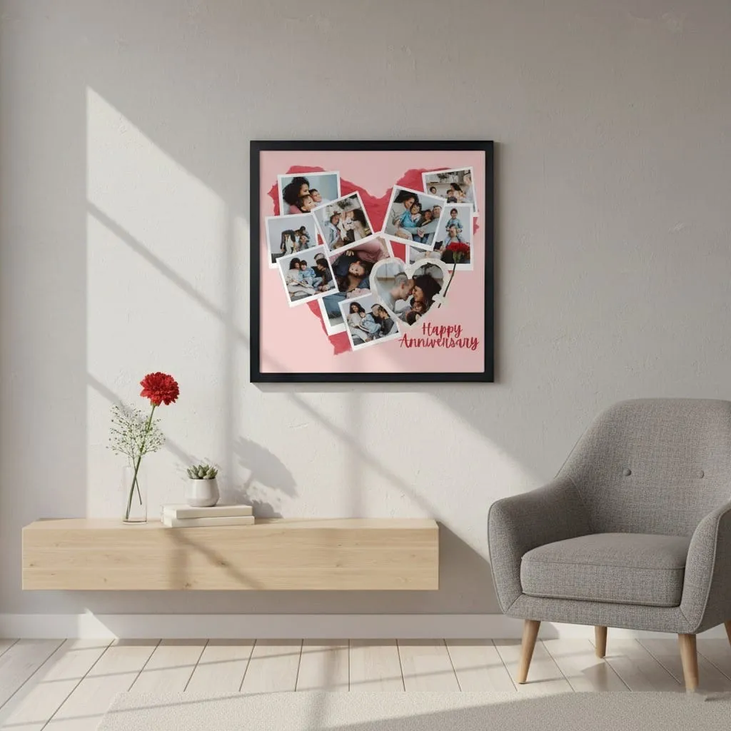 wall mounted everlove romantic photo frame