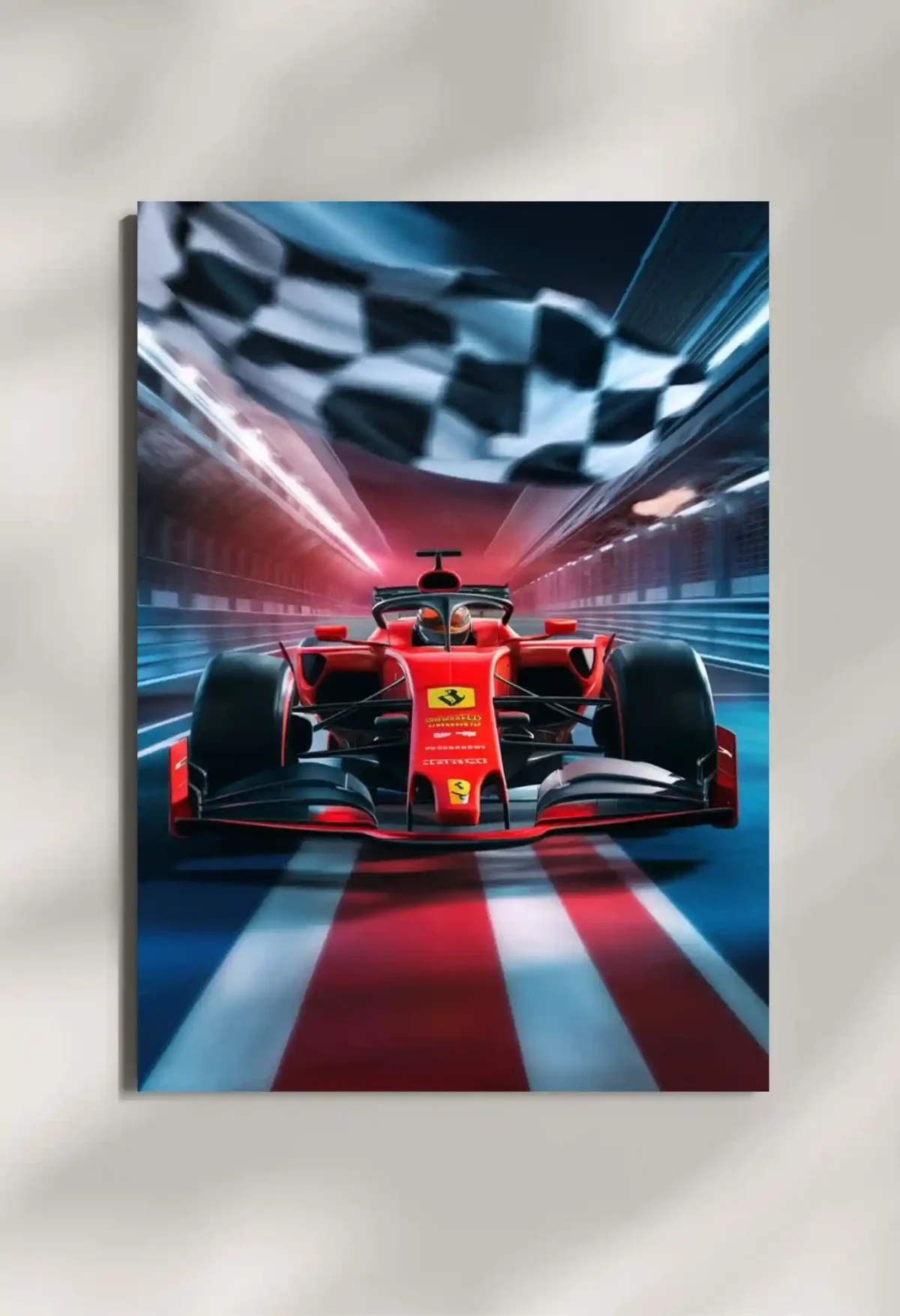 wall mounted f1 poster
