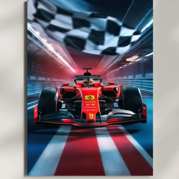 wall mounted f1 poster