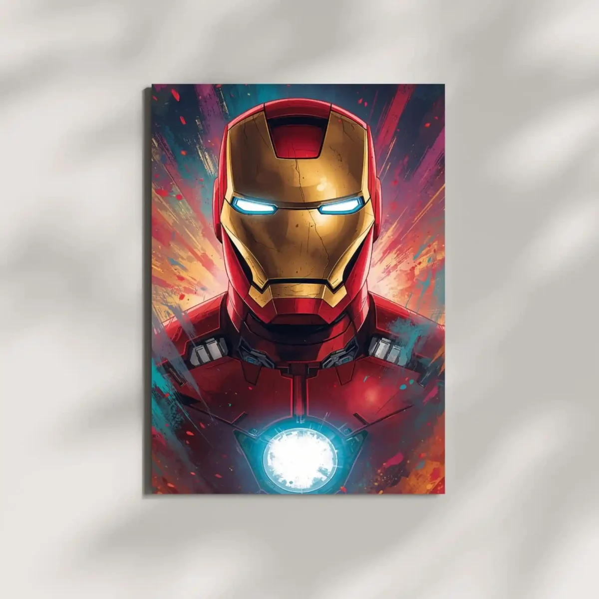 wall mounted iron man poster