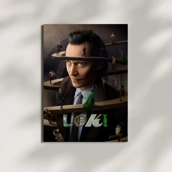 wall mounted loki poster
