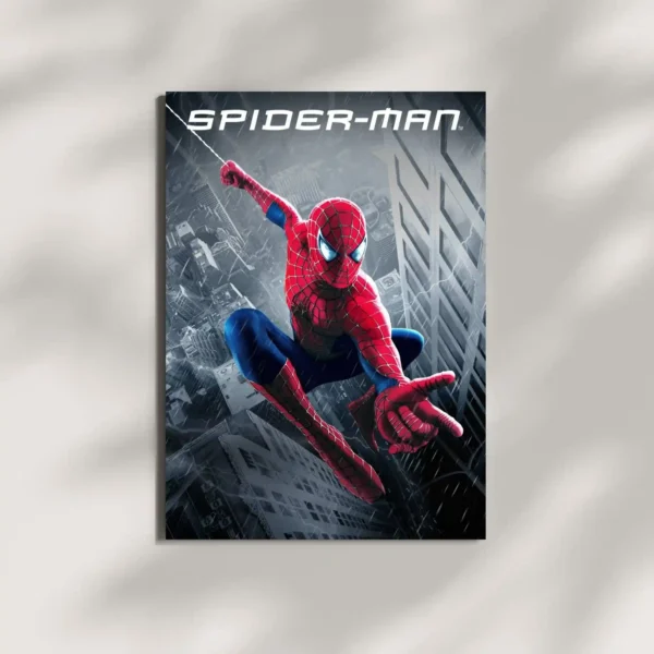 wall mounted spiderman poster
