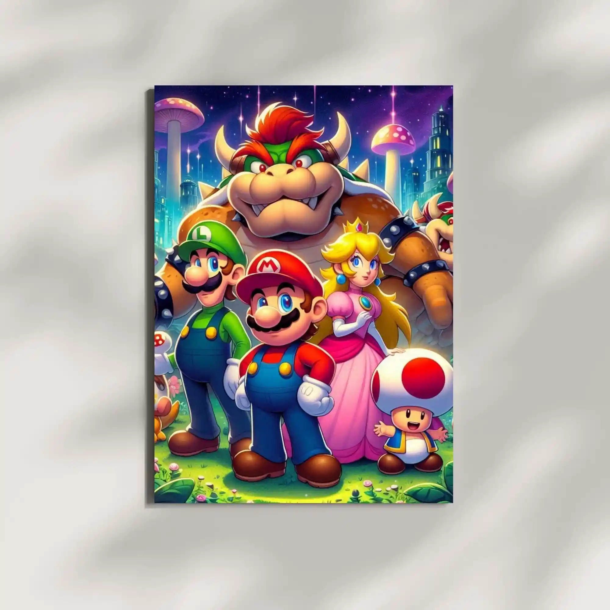 wall mounted super mario poster