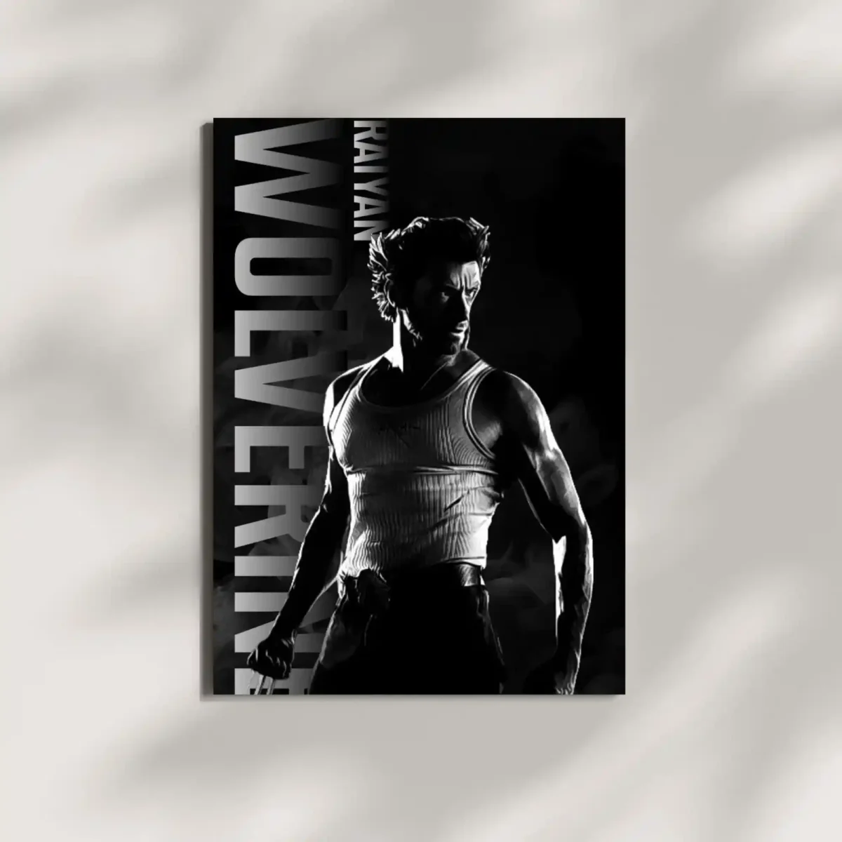 wall mounted wolverine poster