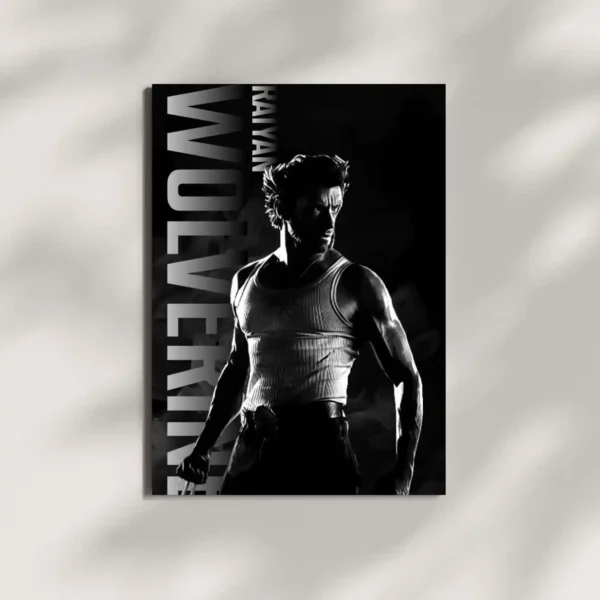 wall mounted wolverine poster