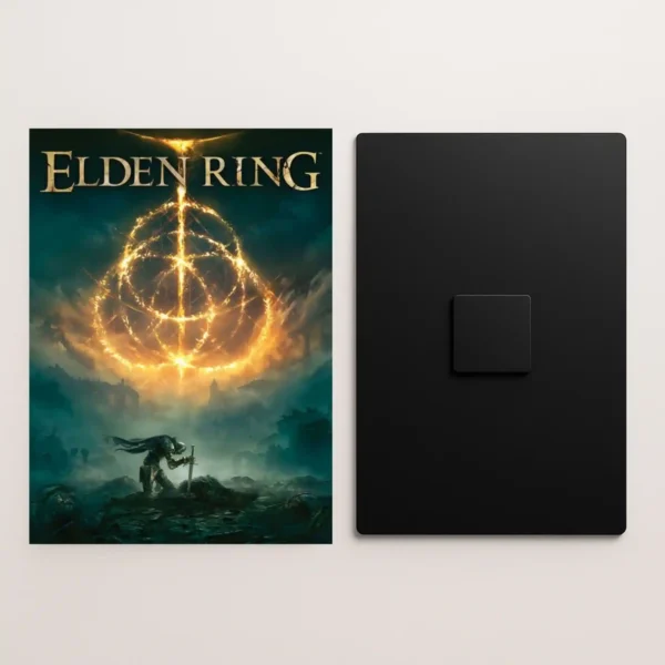 elden ring metal poster front and back preview
