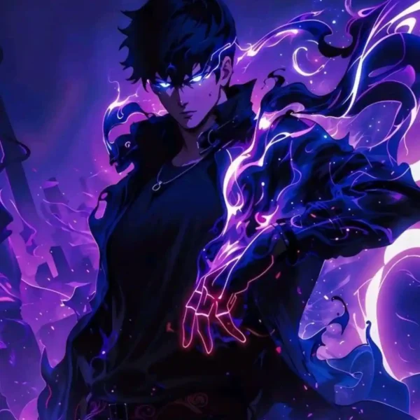 solo leveling metal poster