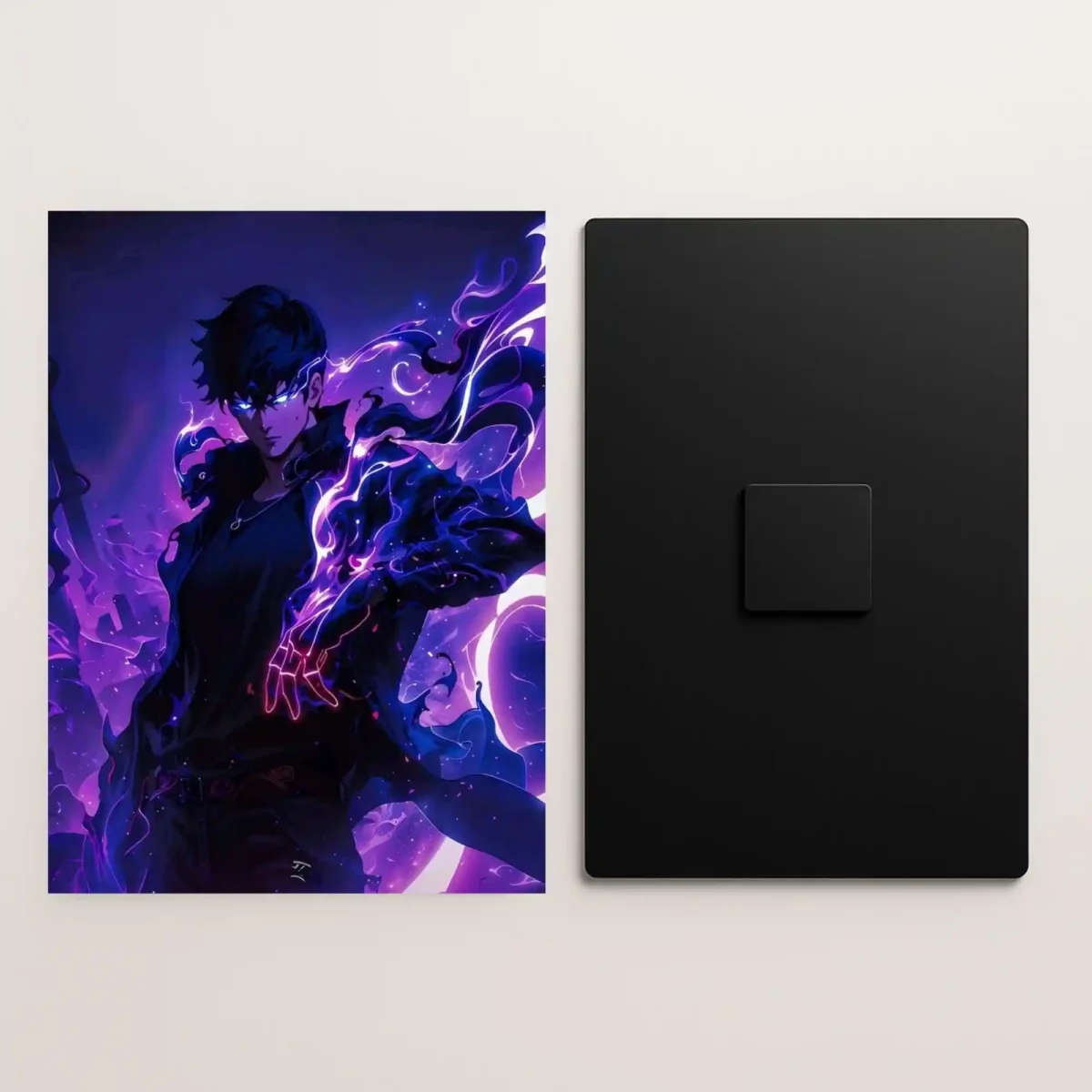 solo leveling metal poster front and back preview