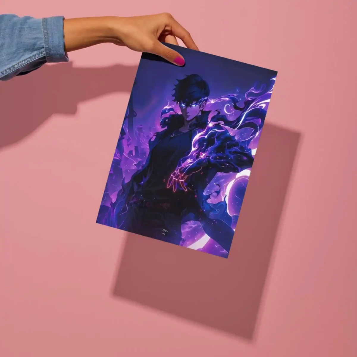 solo leveling metal poster preview