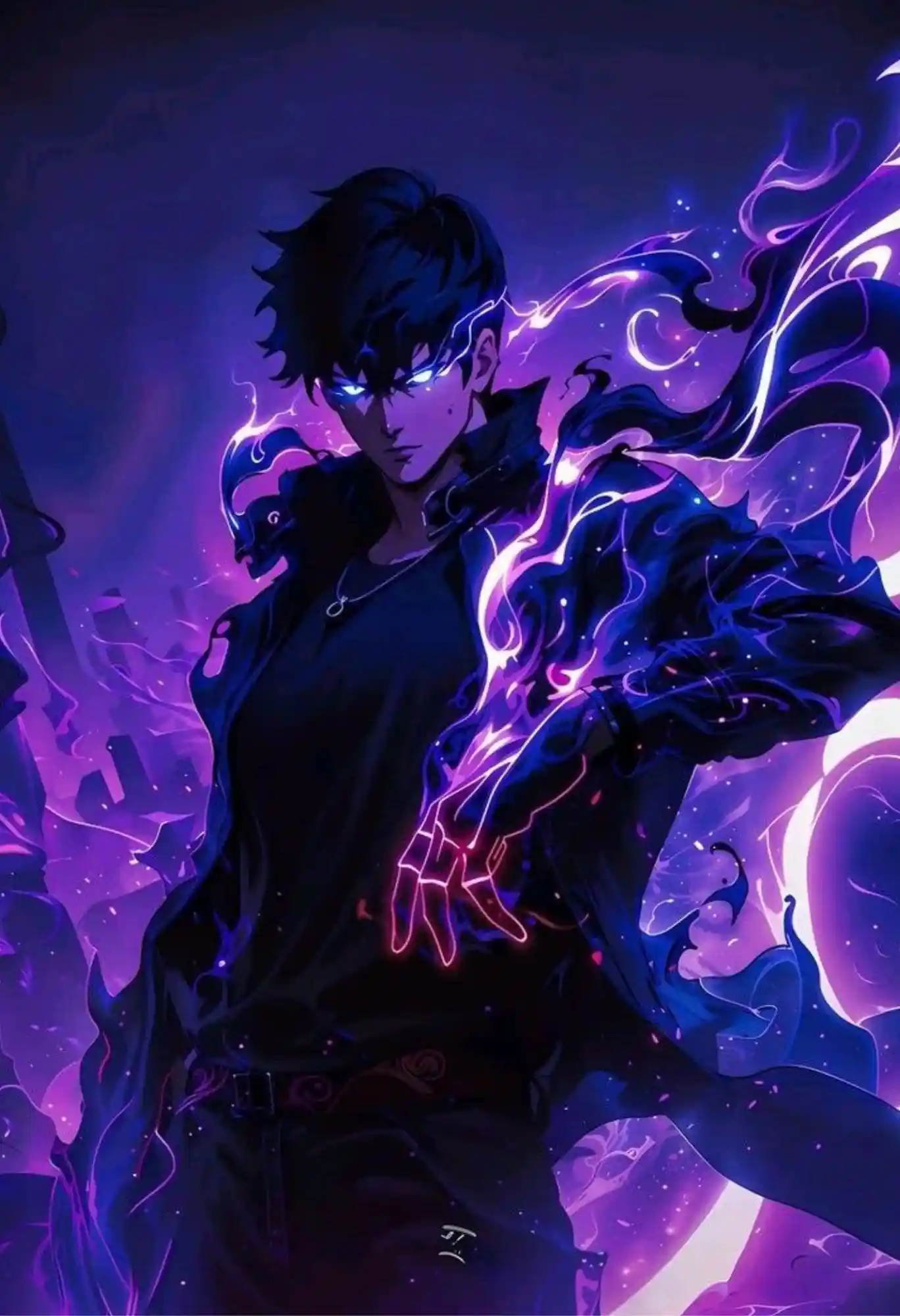 solo leveling metal poster