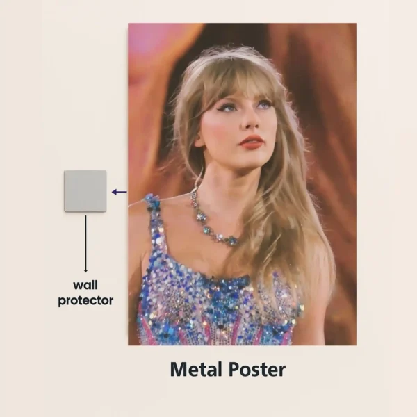taylor swift metal poster with wall protector