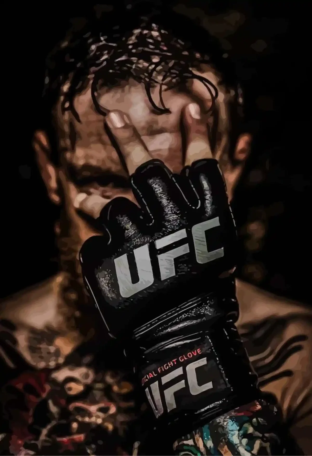 ufc metal poster