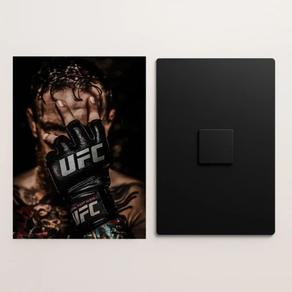 ufc metal poster front and back preview