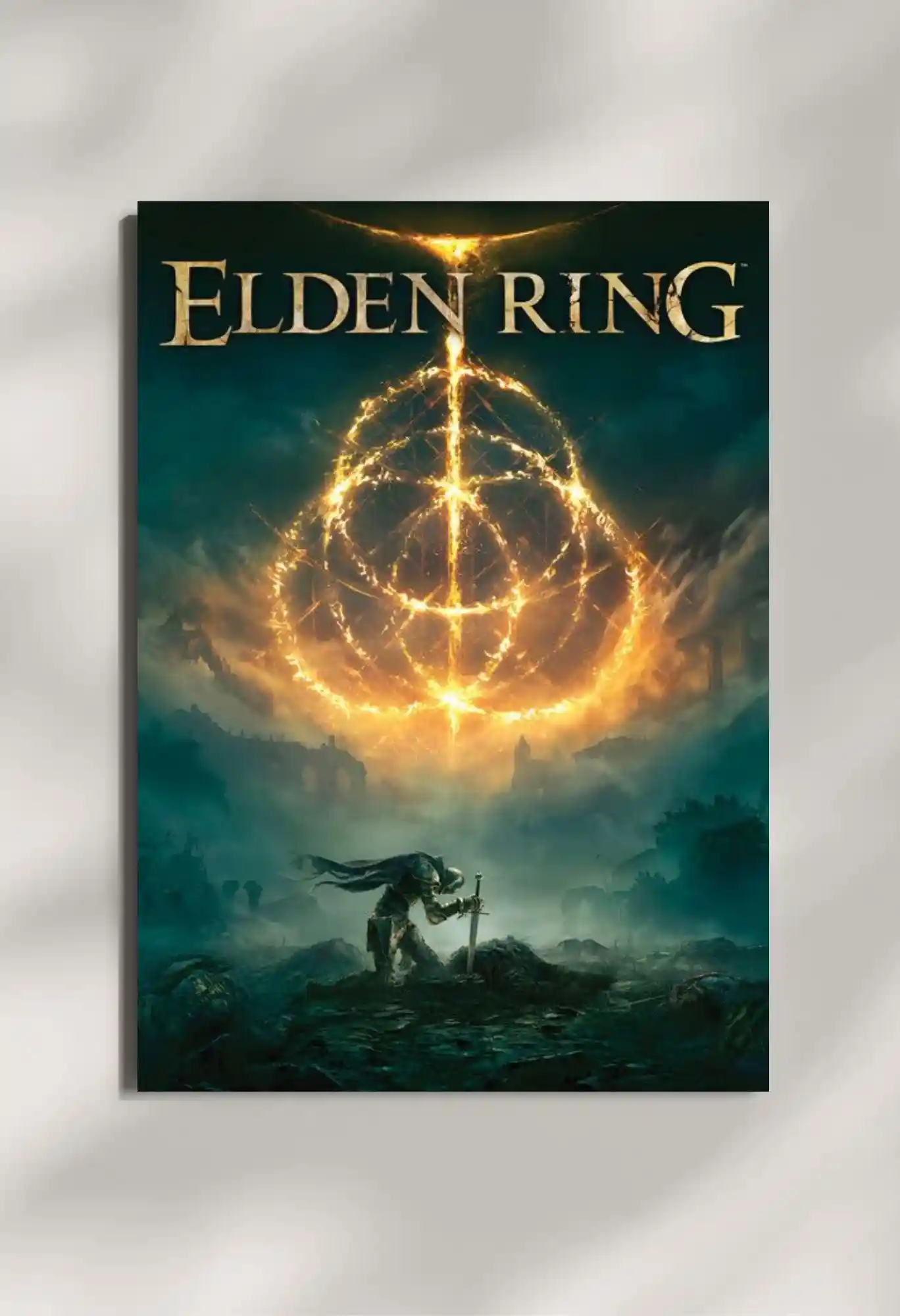 wall mounted elden ring metal poster