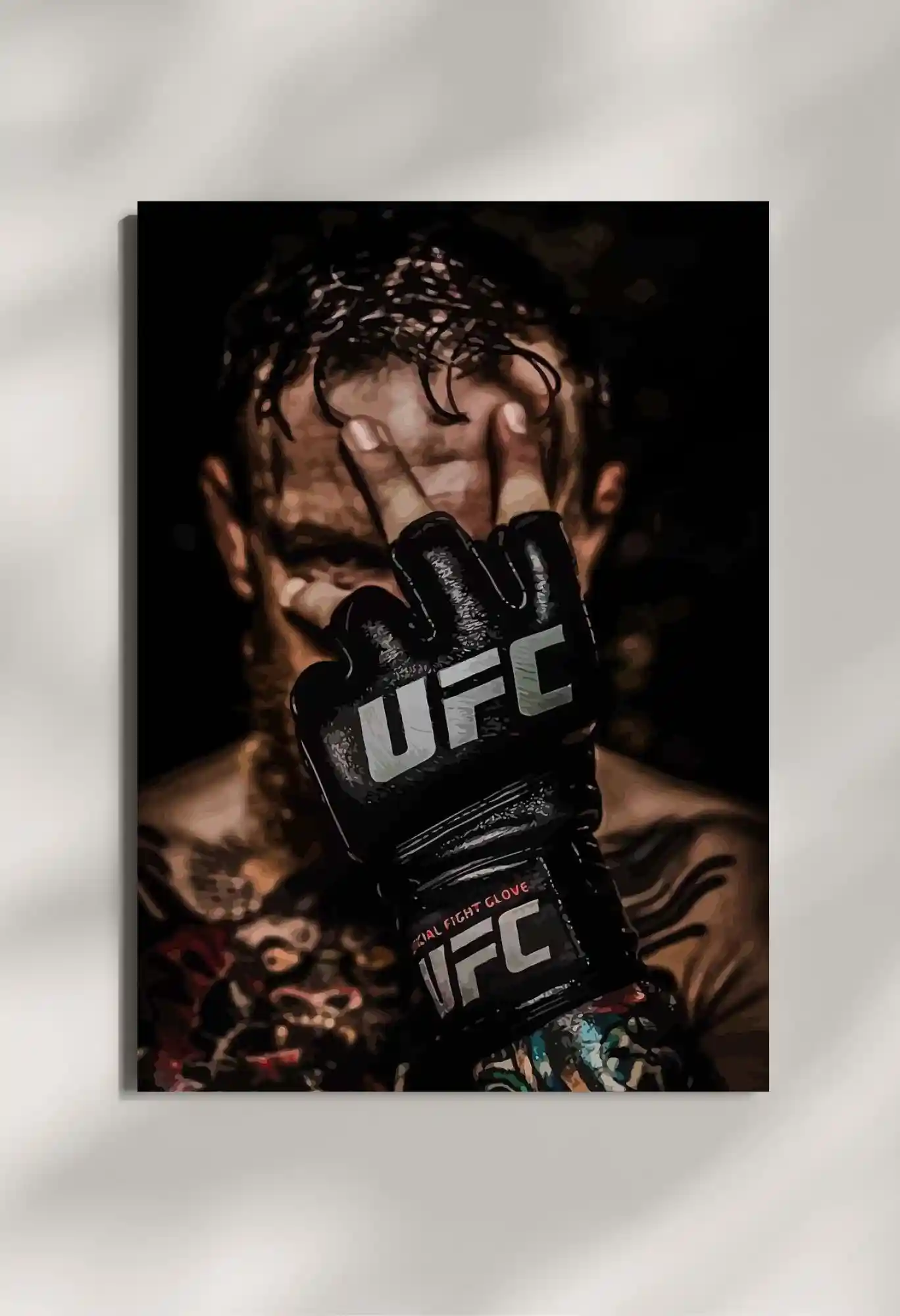 wall mounted ufc metal poster