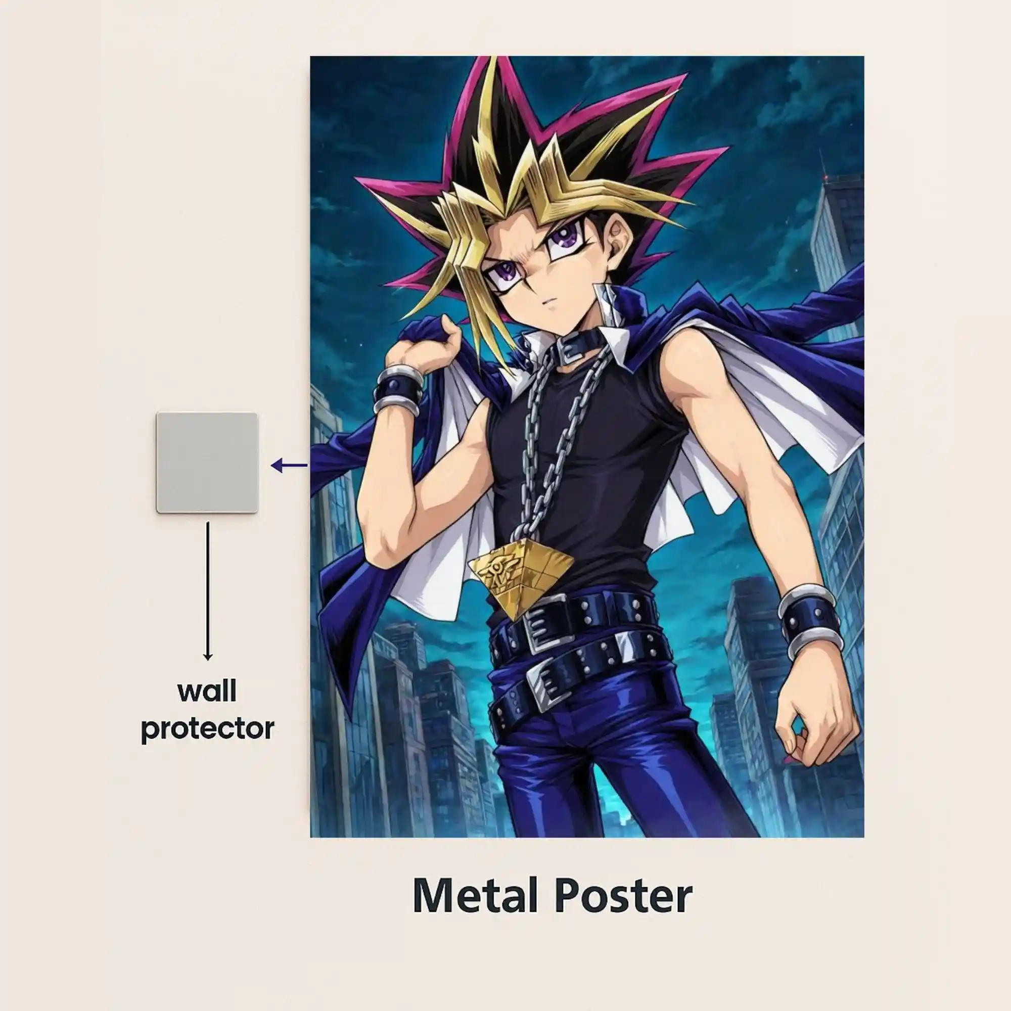 yugioh metal poster with wall protector