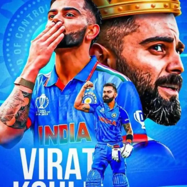 virat kohli happy birthday metal poster