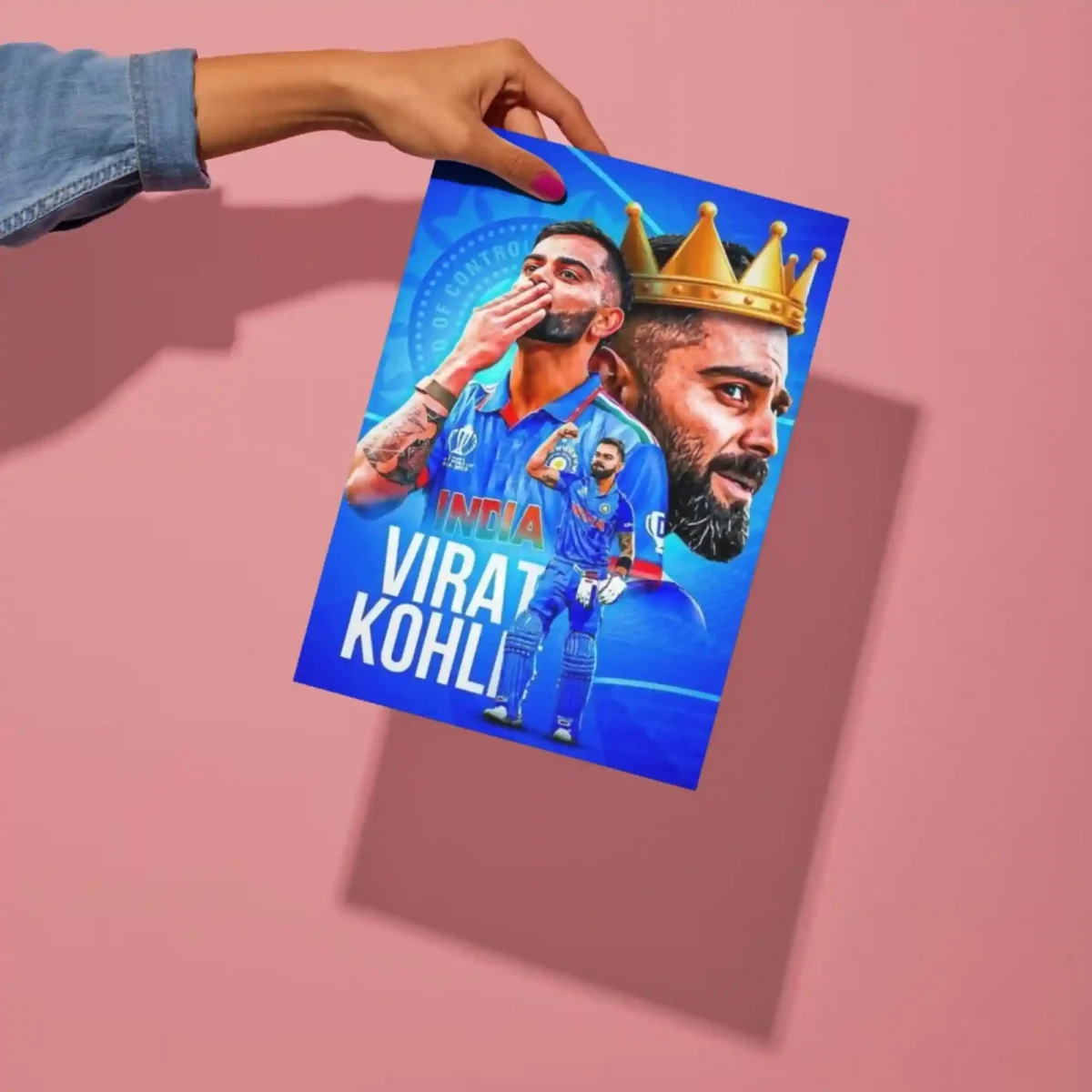 virat kohli happy birthday metal poster preview