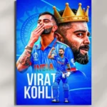 wall mounted virat kohli happy birthday metal poster
