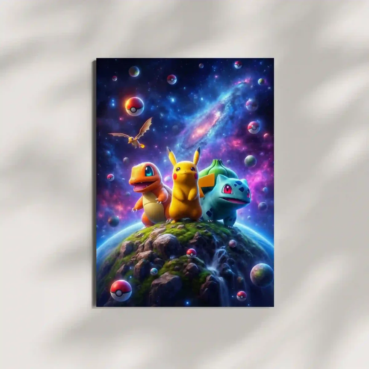 pokemon cosmic galaxy metal poster mounted on wall premium galaxy display pokemon cosmic galaxy metal poster mounted on wall premium galaxy display