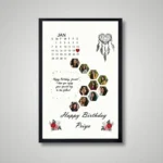 birthday princess photo frame front view