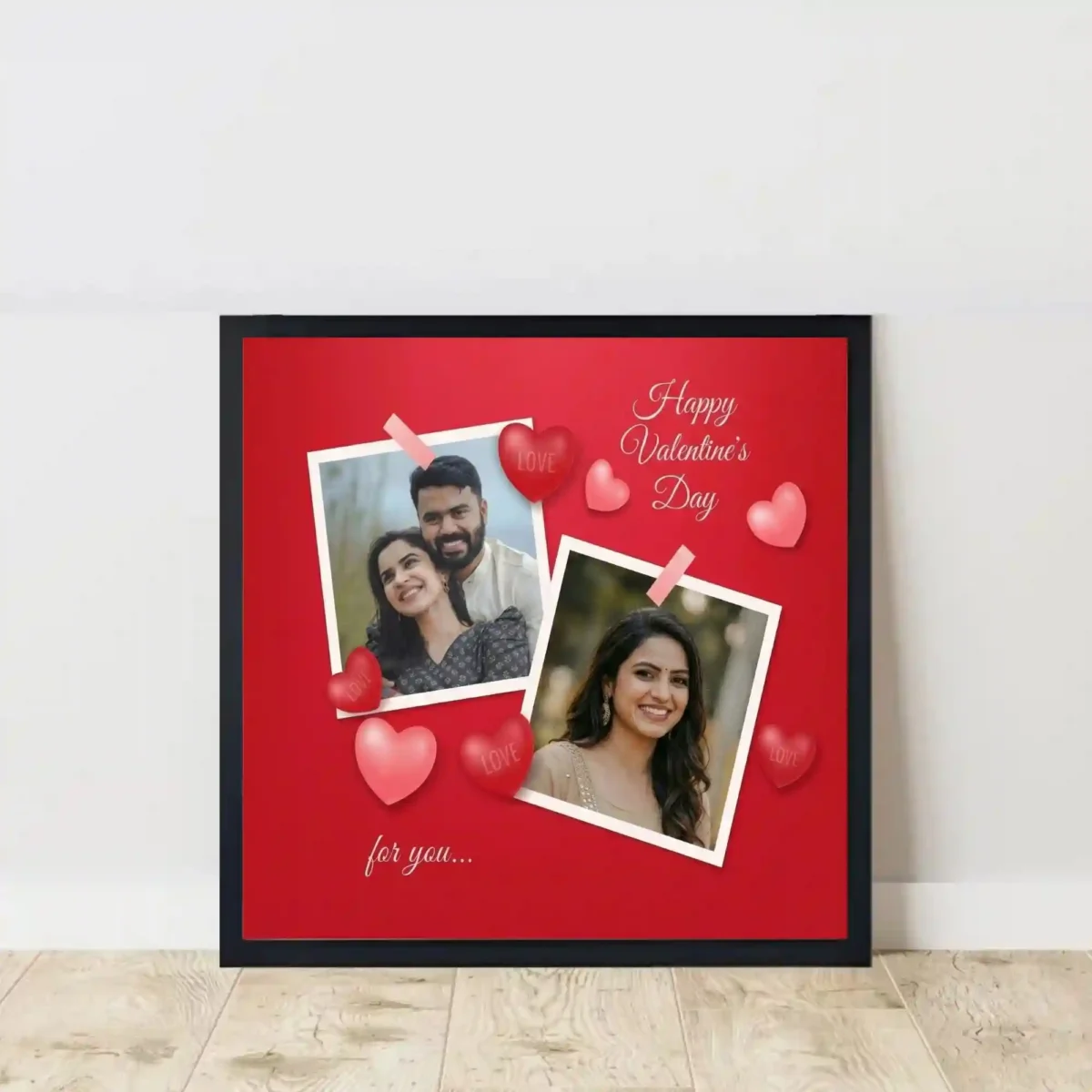 love you forever photo frame on floor