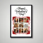 our love story couple photo frame front view