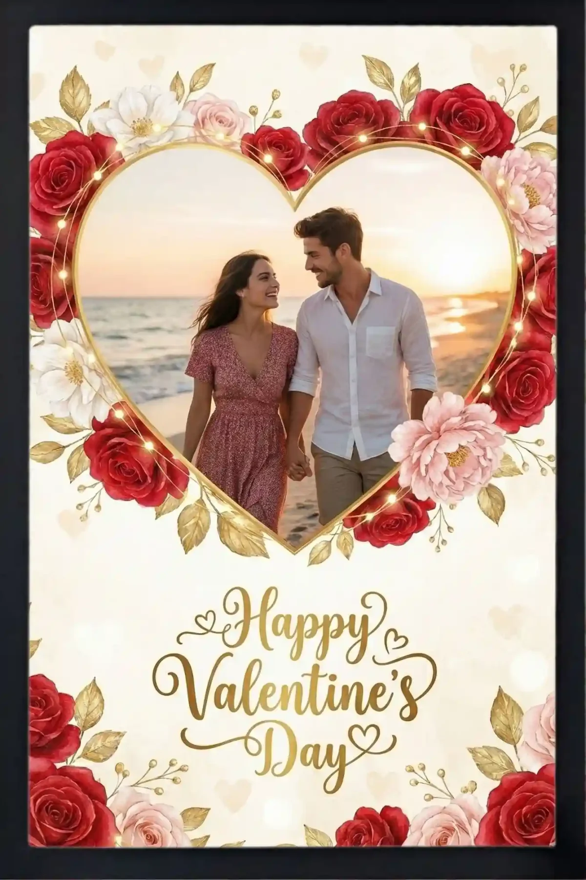 personalised my valentine photo frame