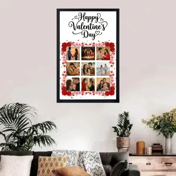 wall mounted our love story couple photo frame