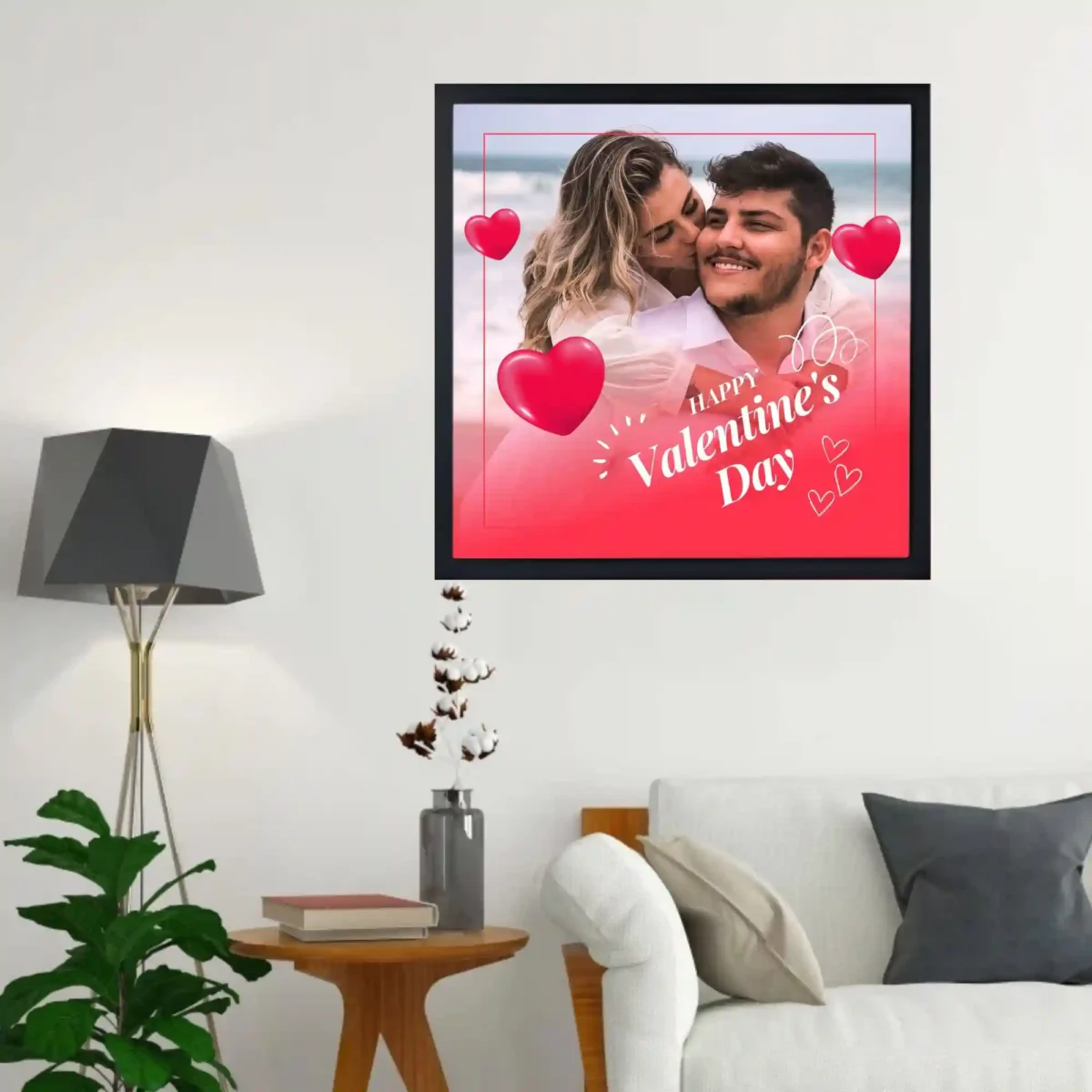 wall mounted you & me valentine photo frame