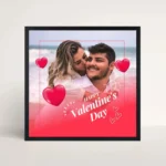 you & me valentine photo frame front view