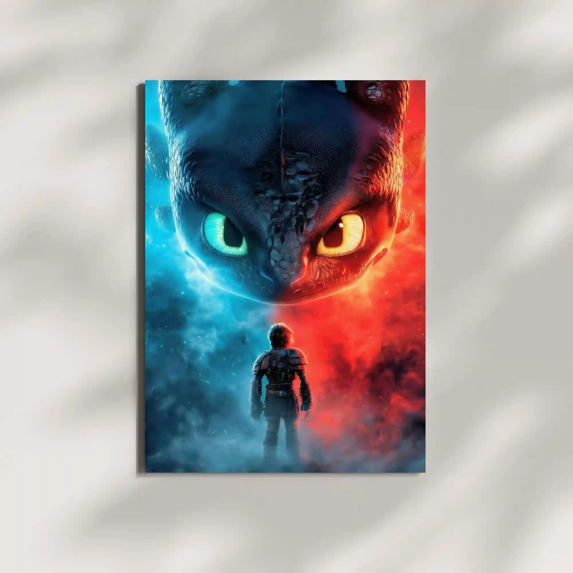 how to train your dragon hiccup toothless metal poster mounted on wall premium movie display