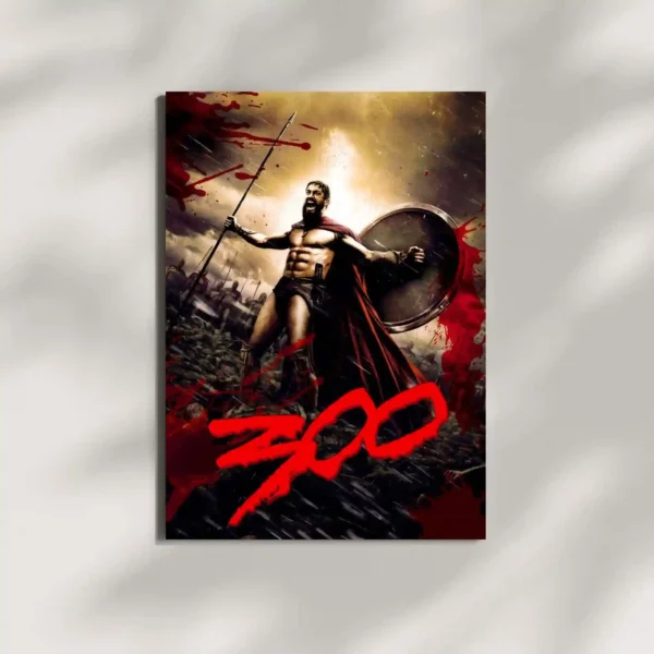 wall mounted 300 movie metal poster