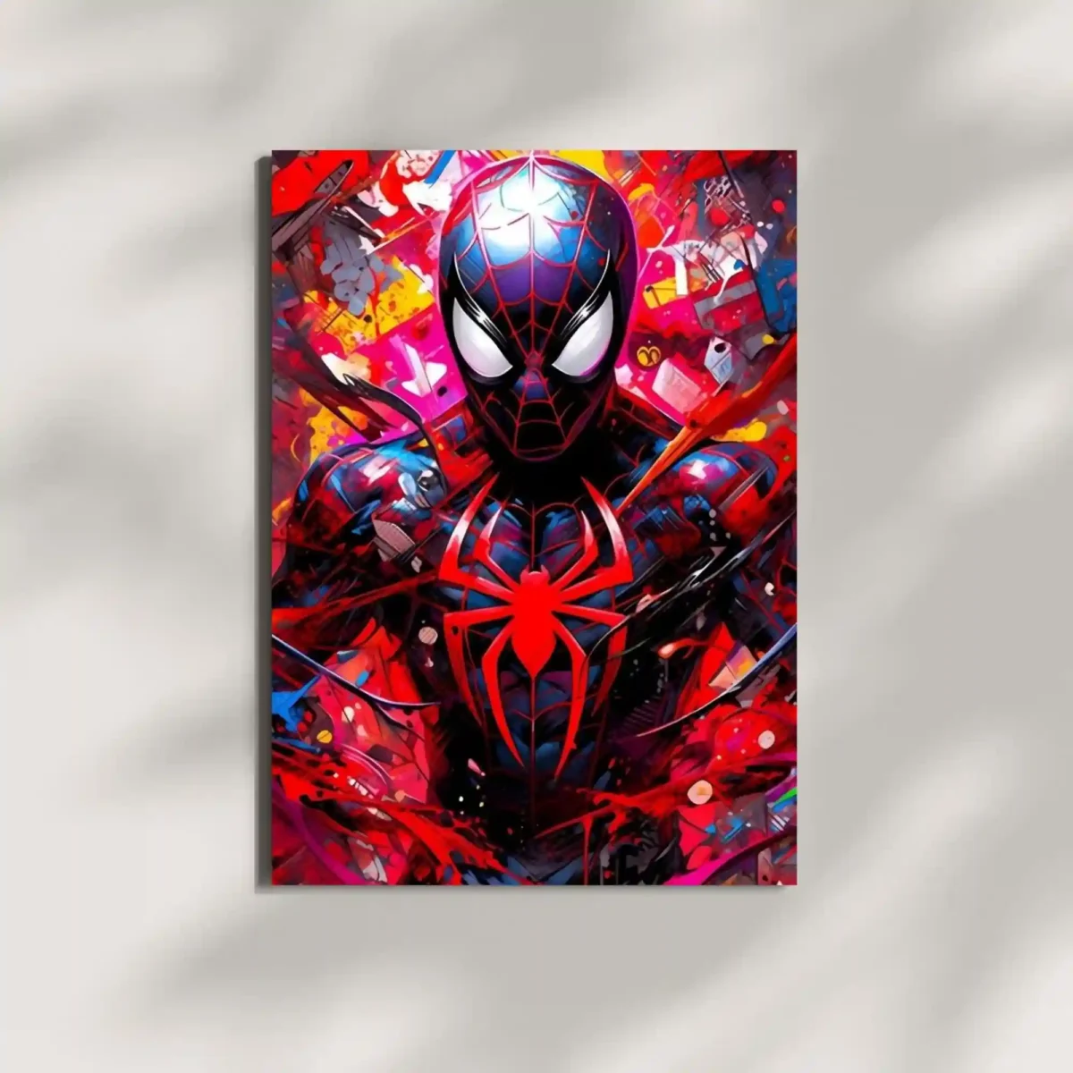 wall mounted amazing spiderman metal poster