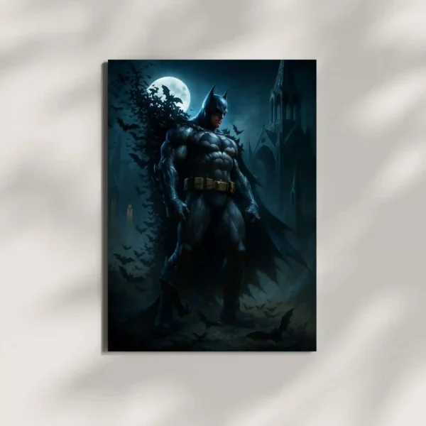 wall mounted batman dark knight metal poster