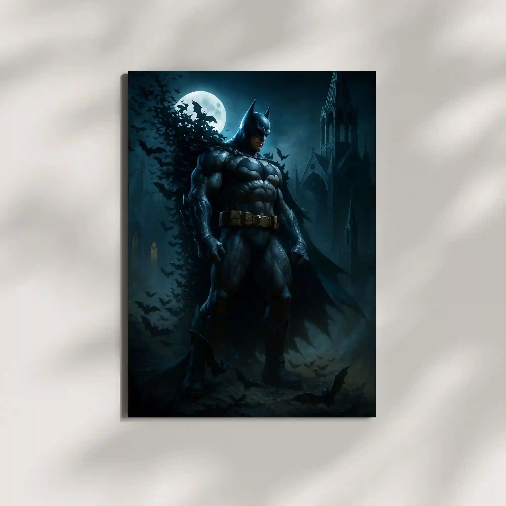wall mounted batman dark knight metal poster