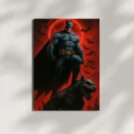 wall mounted batman metal poster