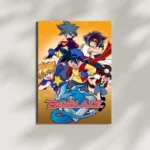 wall mounted beyblade metal poster
