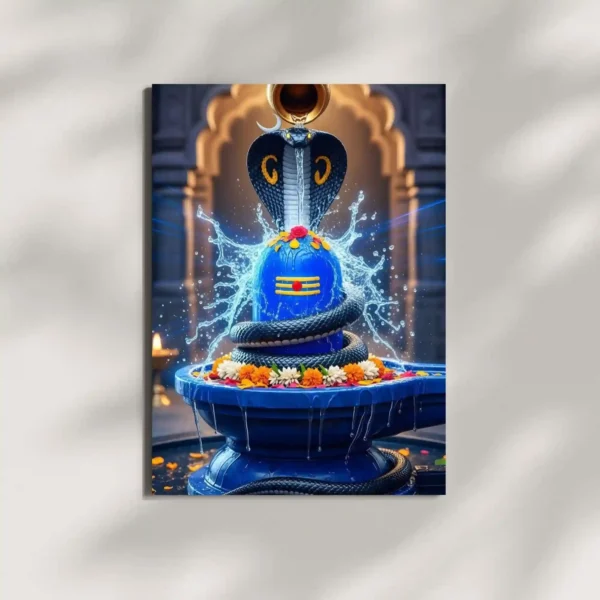 wall mounted bholanath metal poster