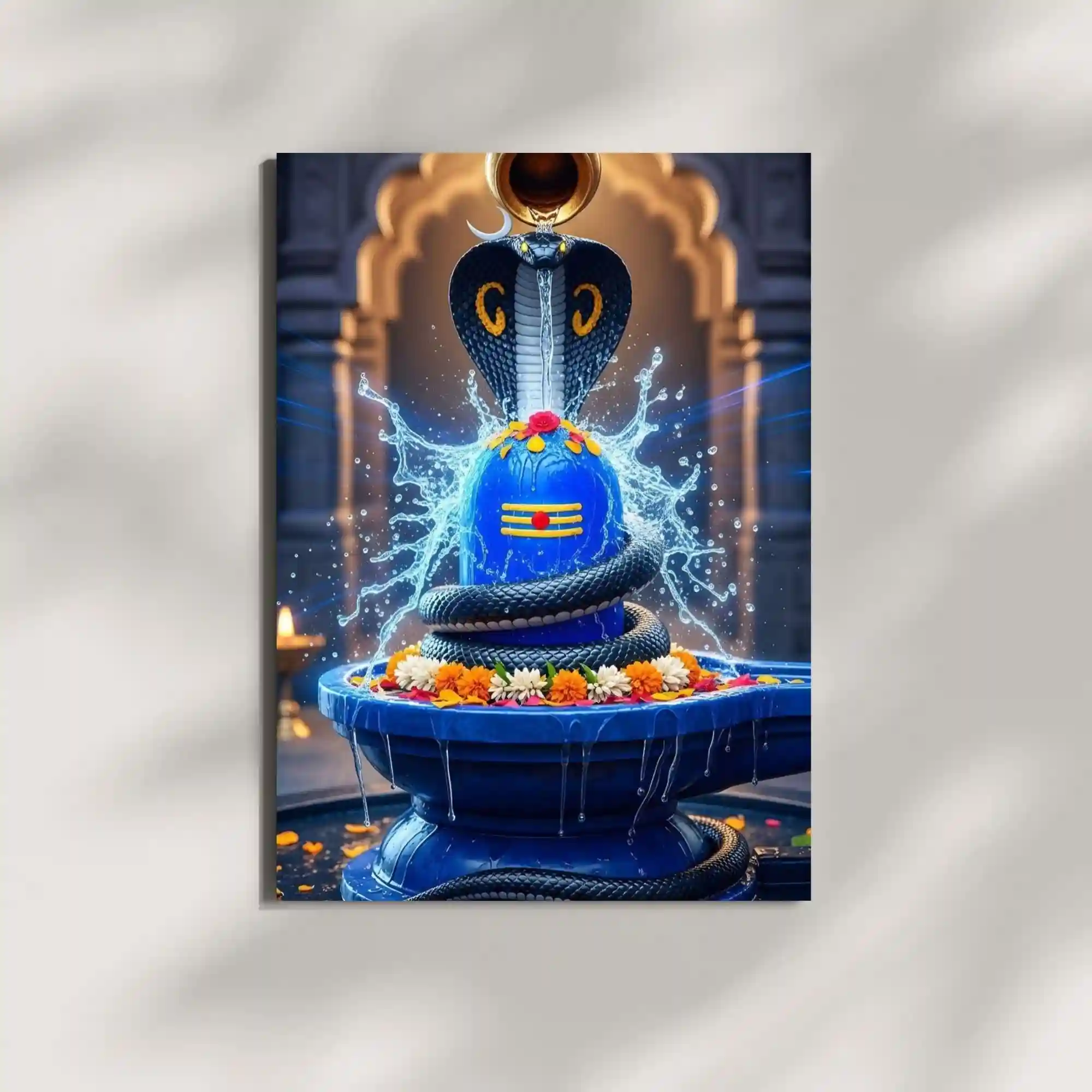 wall mounted bholanath metal poster