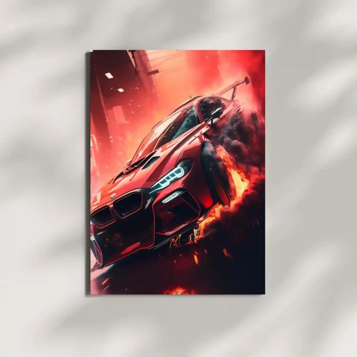 wall mounted bmw m3 car metal poster