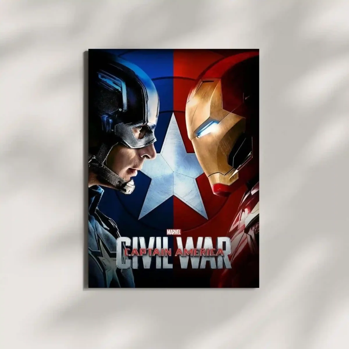 wall mounted captain america civil war movie metal poster