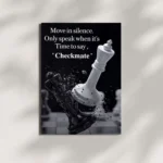 wall mounted chess quote metal poster