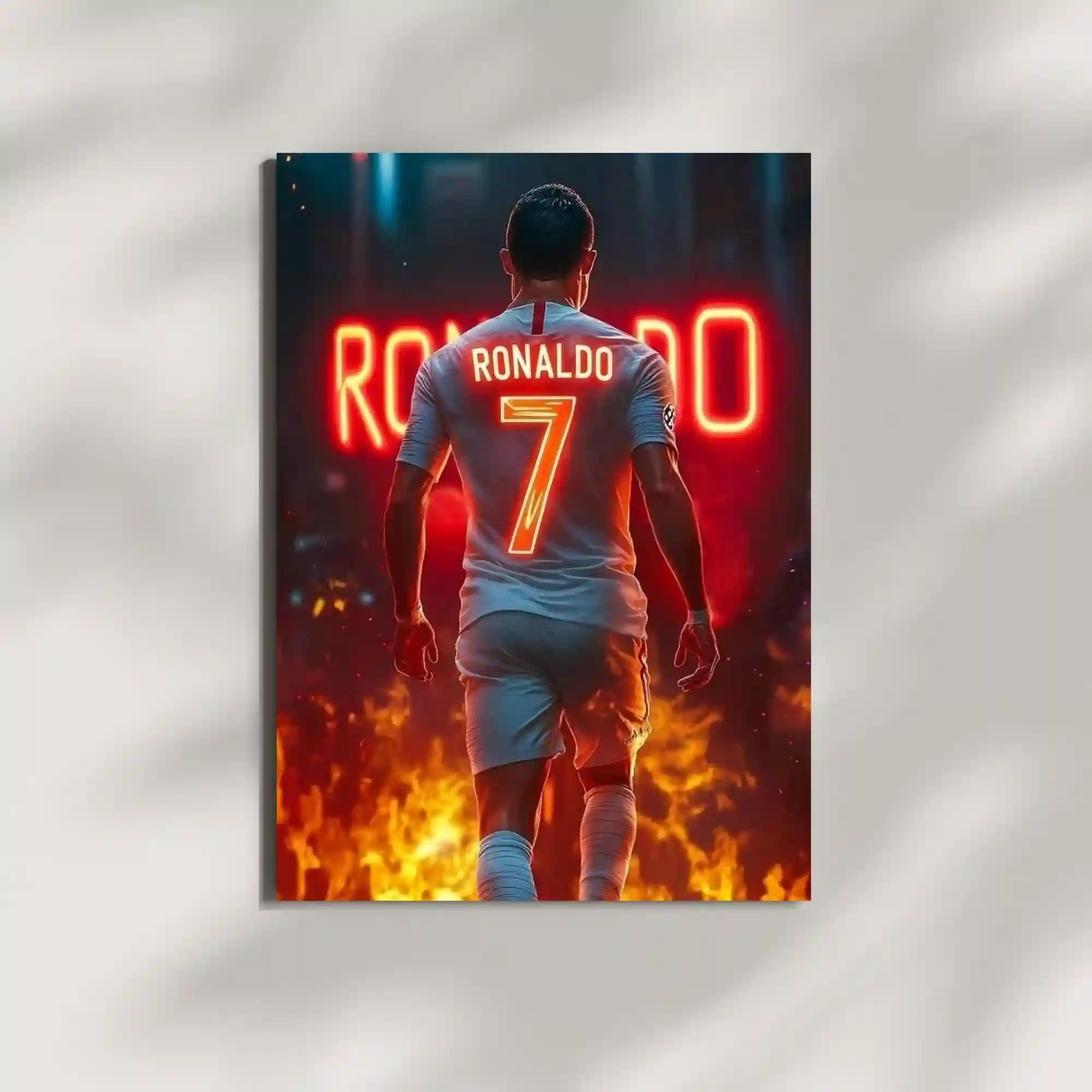 wall mounted cr7 cristiano ronaldo metal poster