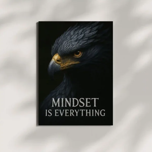 wall mounted eagle quote metal poster