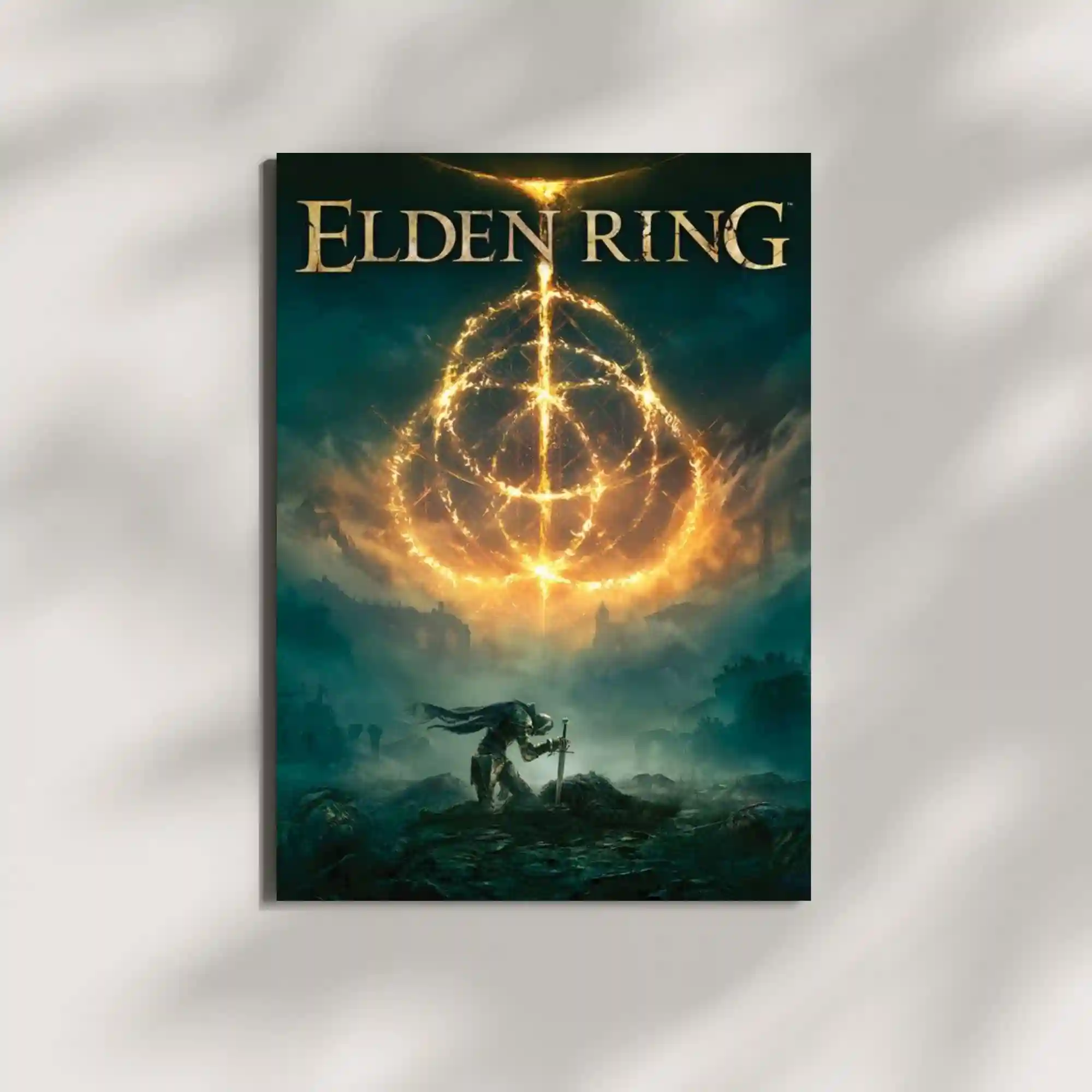 wall mounted elden ring metal poster