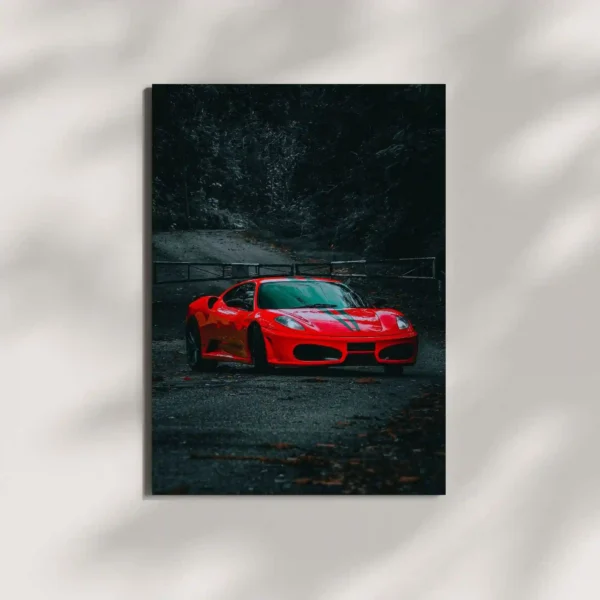 wall mounted ferrari f430 supercar metal poster